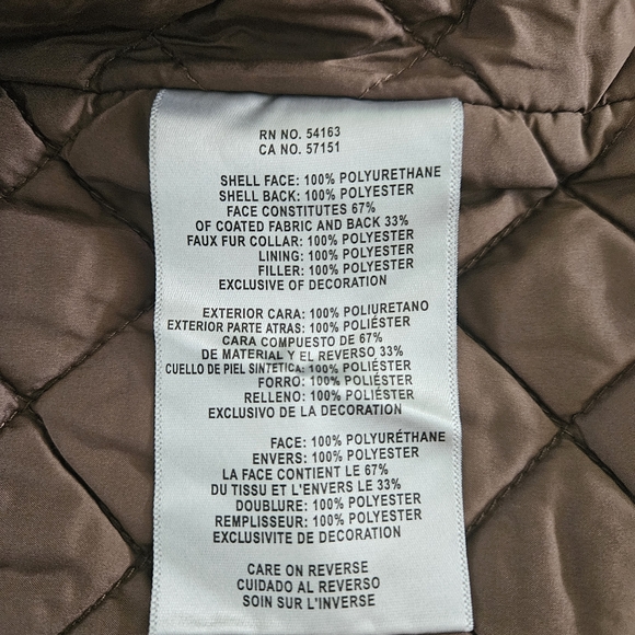 NWT Levi's Faux Leather Tucker Brown Jacket Size M Streetwear Retro Moto Western - Picture 11 of 16